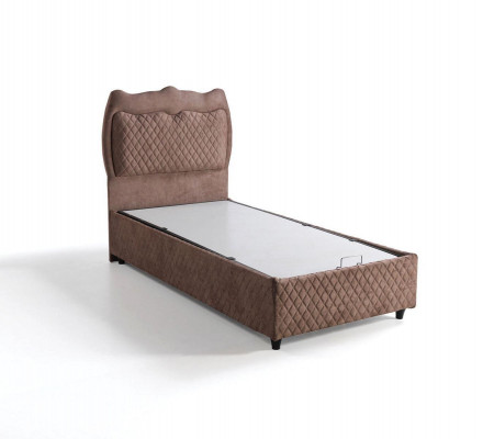 Bed Design Bedding Luxury Bedding Upholstered Bedroom Furniture Brown 90x190cm
