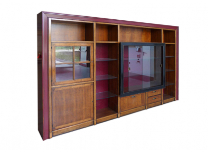 Inbouwkast Plank Vitrine xxl Kasten Wandmeubel Glazen kast Aanbouw Wand Hout