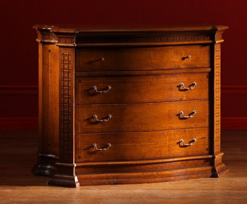 Landhuis dressoir kast hout kasten meubels consoles Italiaanse meubels bruin.