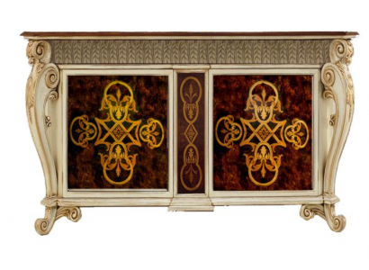 Sideboard Massiv Schrank Regal Holz Anrichte Schränke Luxus Möbel aus Italien  Sideboard Massief Kast Plank Hout Dressoir Kasten Luxe Meubels uit Italië