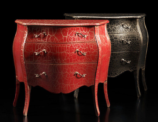 Italiaans meubilair Rode ladekast met laden dressoir commodes hout Nieuw