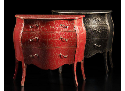 Italiaans meubilair Rode ladekast met laden dressoir commodes hout Nieuw