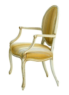 Stoel Stoelen Luxe Design Fauteuil Hout Bekleding Art deco Eetkamermeubels Hout