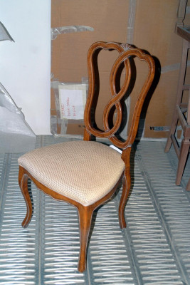 Eetkamer Woonkamer Stoel Hout Fauteuil Meubels Lederen stoel Stoel Luxe Meubels Bruin
