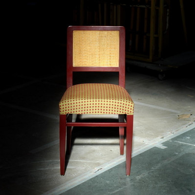 Eetkamerstoel Luxe Art Deco stoelen Lederen design houten stoel Italiaanse meubels.