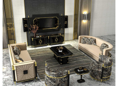 Klassieke bankstel 3+3 zits 2x fauteuil Luxe meubels Bankstel