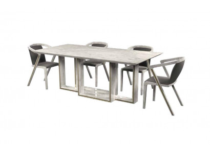 Eetgroep Eettafel 6x Stoelen Moderne Tafel Luxe Meubels Eetkamer 7 delig