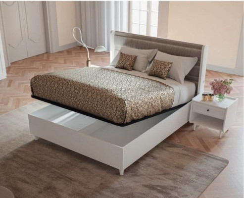Slaapkamerset Bed 2x Nachtkastjes Kledingkast 4-delig Design Luxe