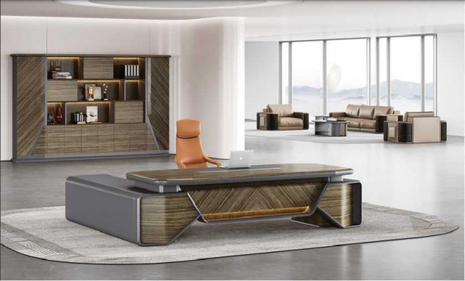Ontwerp hoekbureau kantoorinrichting kamer meubels tafel kantoormeubelen.