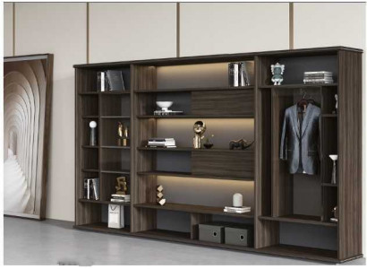 Ontwerpkast Woonkamerkasten Luxe kantoormeubilair plank hout