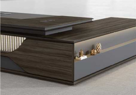 Hoekbureau Kantoorinrichting Directiekamer Meubeldesign Bureautafel