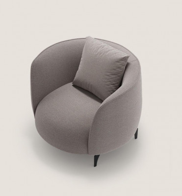 Taupe Moderne Fauteuil Woonkamer Eenzitter Luxe Design Gestoffeerde Meubels Lounge