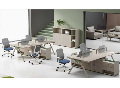 Werkkamer Houten kantoormeubelen Bureau Computertafel Luxe Nieuw
