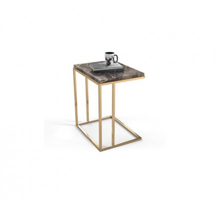Moderne roestvrijstalen bijzettafel woonkamer salontafel designmeubelen