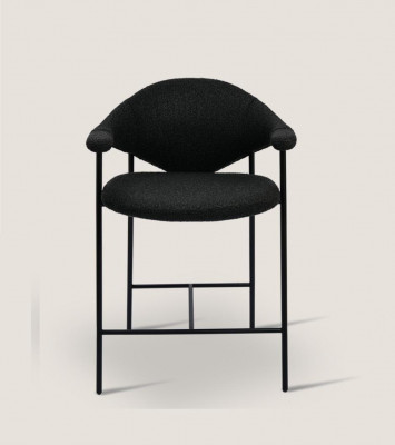 Stijlvolle zitmeubelen Ontwerper Eetkamerstoelen met stalen poten Modern.