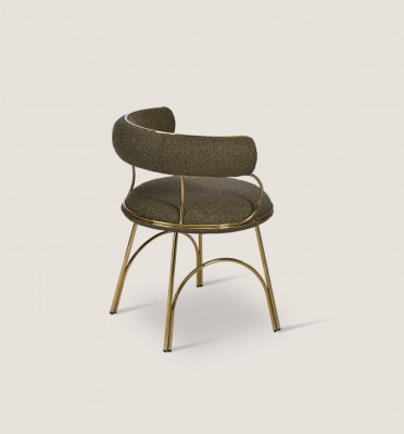 Designer Groene Eetkamer Stoel Luxe Eénzitter Moderne Eetkamer Meubels
