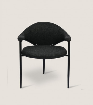 Zwarte designstoel Luxe eetkamerstoel Moderne inrichting