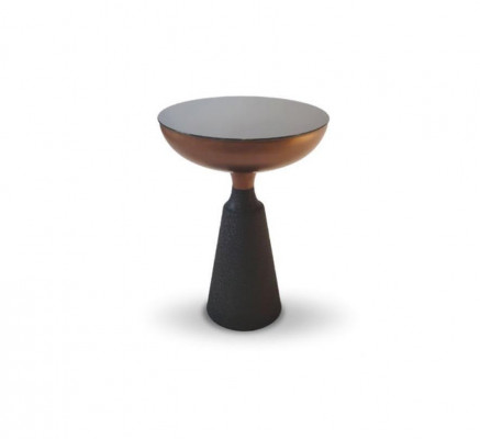 Stijlvolle Ronde Bijzettafel Designer Woonkamer Meubels met Glazen Blad