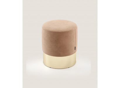 Beige voetenbankje Ontwerper Poef Bijzettafel Poef Beklede Zitmeubelen Textiel
