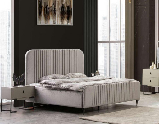 Bed 2x bedside tables bedroom set design modern luxury set 5-piece.
