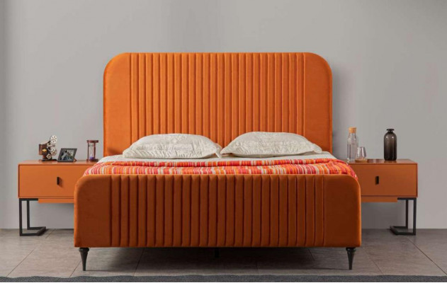 Slaapkamer bed 2x nachtkastjes luxe complete set meubels kamer 3-delig