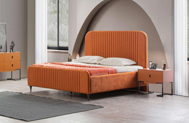Slaapkamer bed 2x nachtkastjes luxe complete set meubels kamer 3-delig