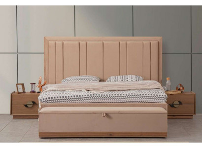Slaapkamer Bed 180x200 2x Nachtkastjes 3-delig set Luxe Modern