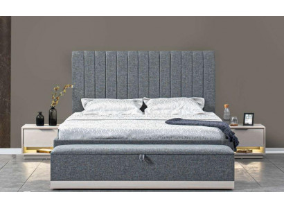 Bedtextiel 2x nachtkastjes 3-delig slaapkamerset Meubels Modern Luxe