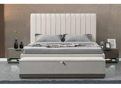 Luxe slaapkamer meubels Bed 2x Nachtkastjes Set Bedden Hotel Meubels Nieuw 3-delig.