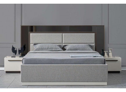 Bed 2x Nightstands 3 pcs. Bedroom Design Luxury Italian Style