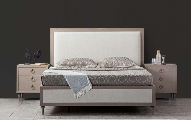 Slaapkamerset Bed 2x Nachtkastjes Bedden Italiaanse Stijl 5-delig Nieuw