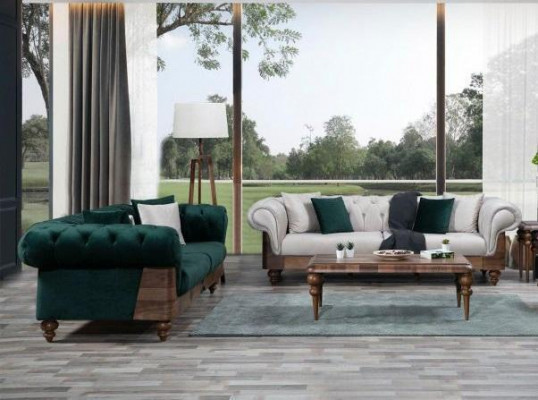 Moderne Chesterfield bankstel 3+3 zits luxe set woonkamer bank