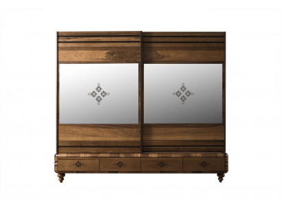 Moderne kledingkast Luxe kast Houten kasten Bruin Slaapkamer