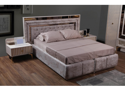 Modern slaapkamer complete set bed nachtkastjes designer meubels