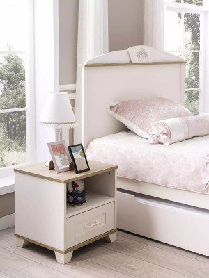 Kindernachtkast design nachtkast nachtconsole kinderkamer hout wit