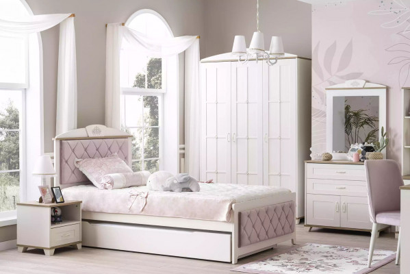 Kindernachtkast design nachtkast nachtconsole kinderkamer hout wit