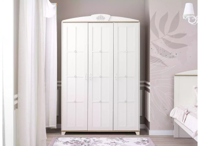 Ontwerp kledingkast kast houten kast meubels hout luxe wit 3 deuren