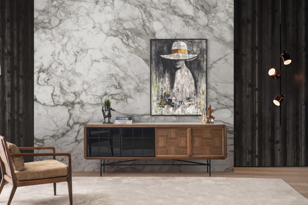 Eethoek Eetgroep Eettafel Set 8-delig Eetkamer Bruin Hout Stijlvol