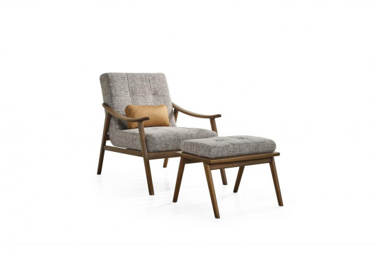 Sofaset Compleet gestoffeerde bank Bruin Driezitsbank Stoel Modern 3-delig