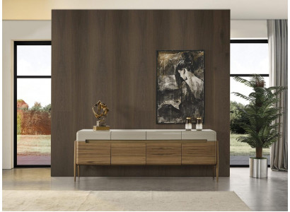 Dressoir buffet ladenkast hout bruin eetkamer kast dressoirs
