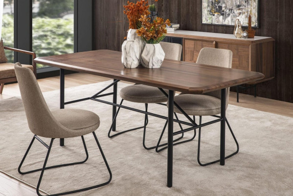 Eettafel Eetkamertafel Tafel Eethoek Eetkamer 205 cm Hout Bruin