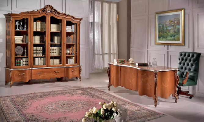 Schrijftafel Tafel Italiaanse inrichting Meubels Hout Kantoor Secretaresse