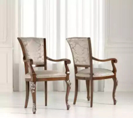Eetkamer set 6x stoelen eetgroep hout gestoffeerde luxe stoel nieuw