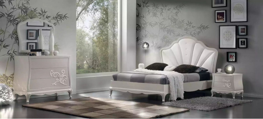 Luxe slaapkamer set 5-delig. Bed 2x nachtkastjes commode designmeubels