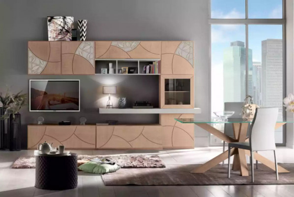 Klassieke woonkamer wand woonkamer dressoir RTV plank muren kast Nieuw