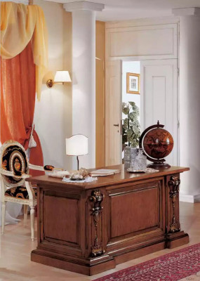 Klassiek bureau Luxe kantoormeubilair Houten meubels Tafel Meubels