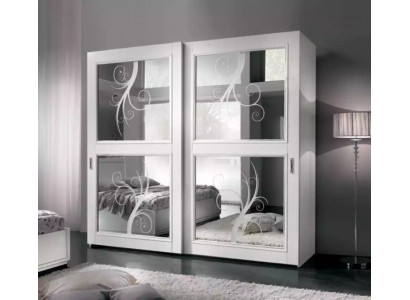 Slaapkamer meubels Italië houten kast massief houten kledingkast wit nieuw