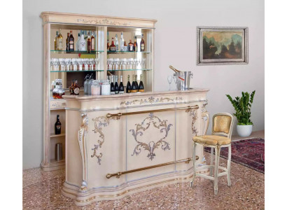 Klassieke barguet Luxe bargarderobe Designer meubels Massief houten vitrine Bar