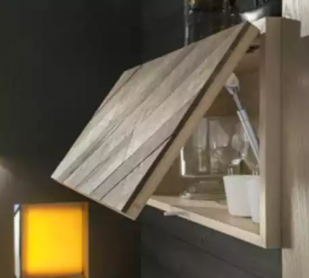 Ontwerp woonkamerset vitrine wandplanken woonwand rekken kasten 4-delig.