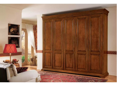Slaapkamer kledingkast kast hout woonkamer meubels bruin Italië